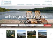 Tablet Screenshot of mainecoastcottages.com